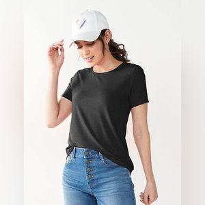 NWOT Nine West Soft Spun Black Tee
